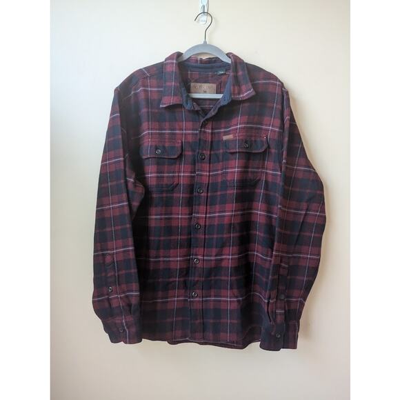 Orvis Heavyweight Flannel Shirt Mens XL Button Up Plaid With Pockets - Picture 1 of 7